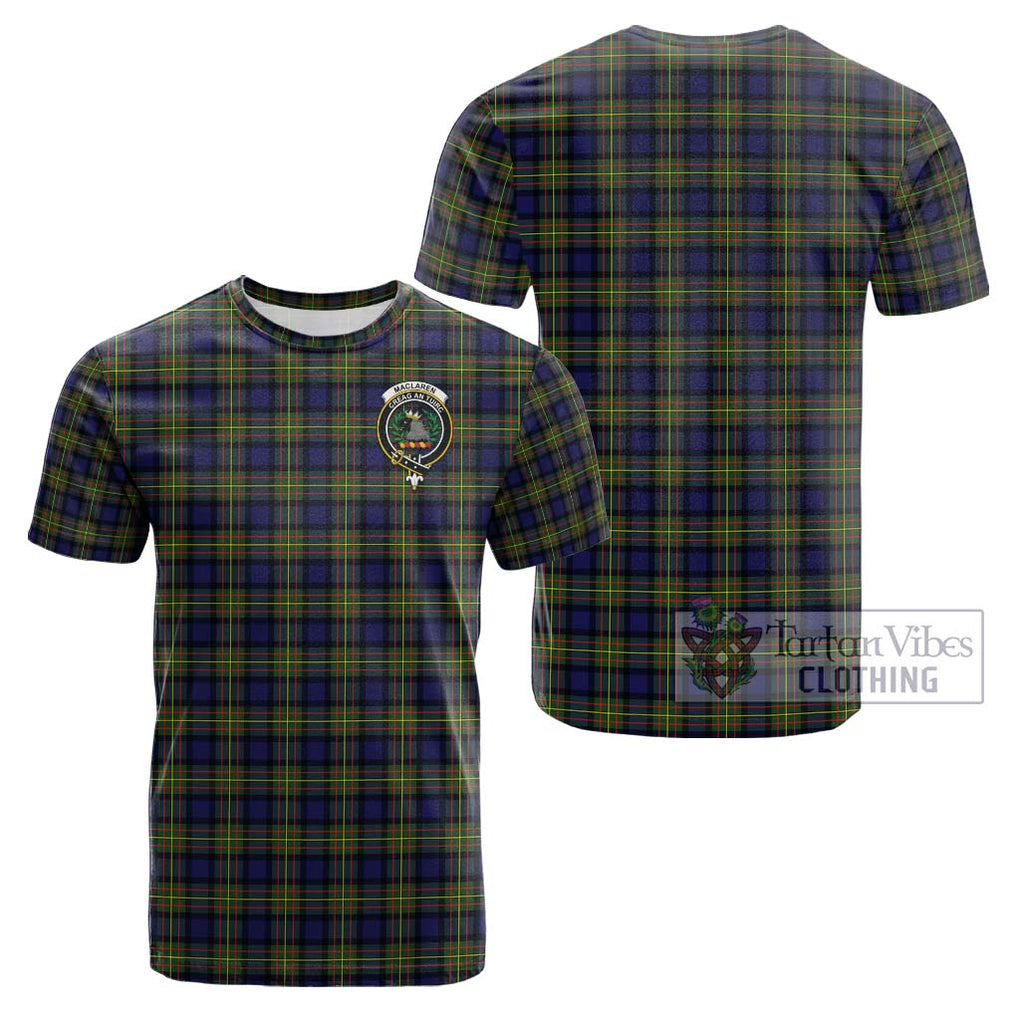 MacLaren Modern Tartan Cotton T-Shirt with Family Crest Kid's Shirt - Tartanvibesclothing Shop