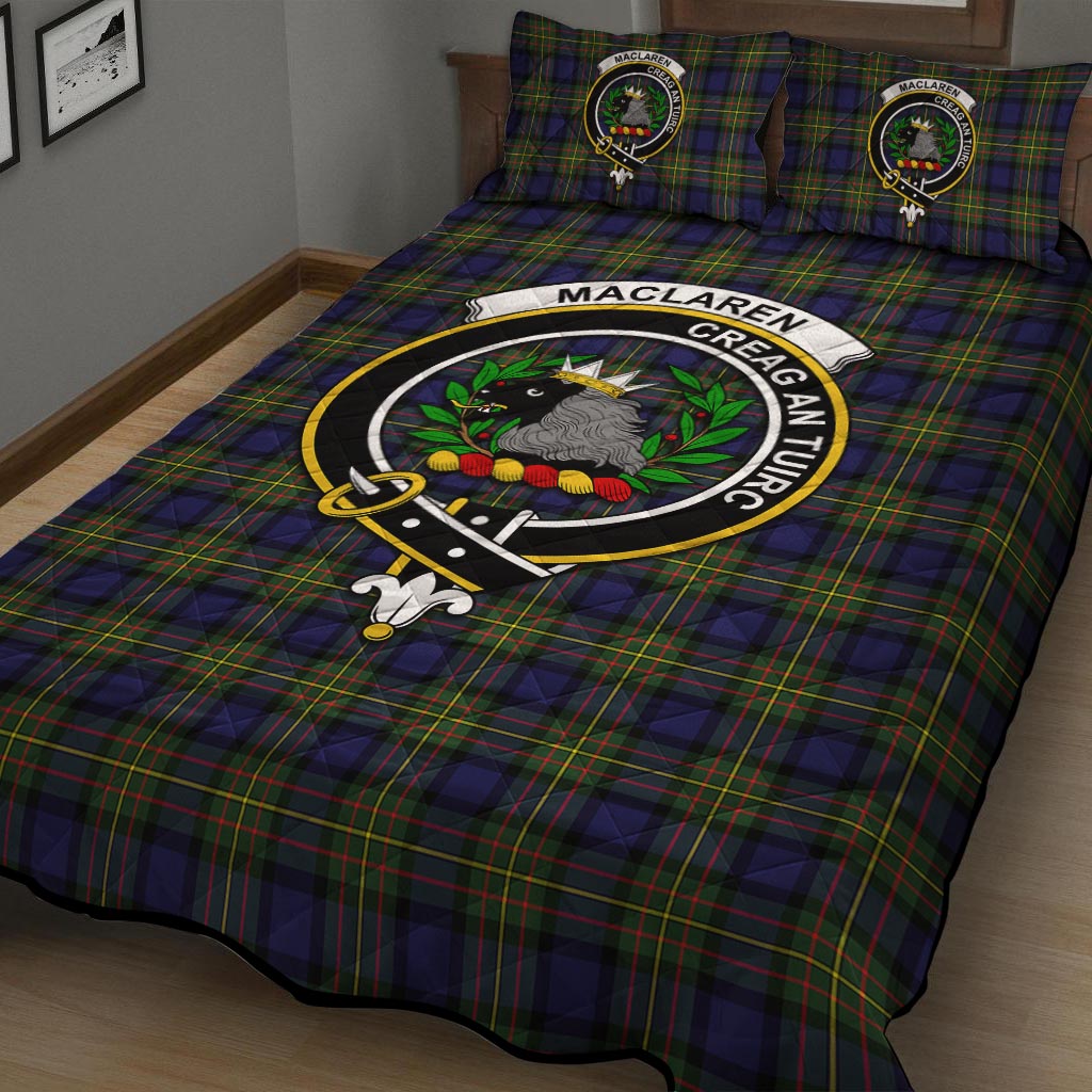 MacLaren Modern Tartan Quilt Bed Set with Family Crest - Tartan Vibes Clothing