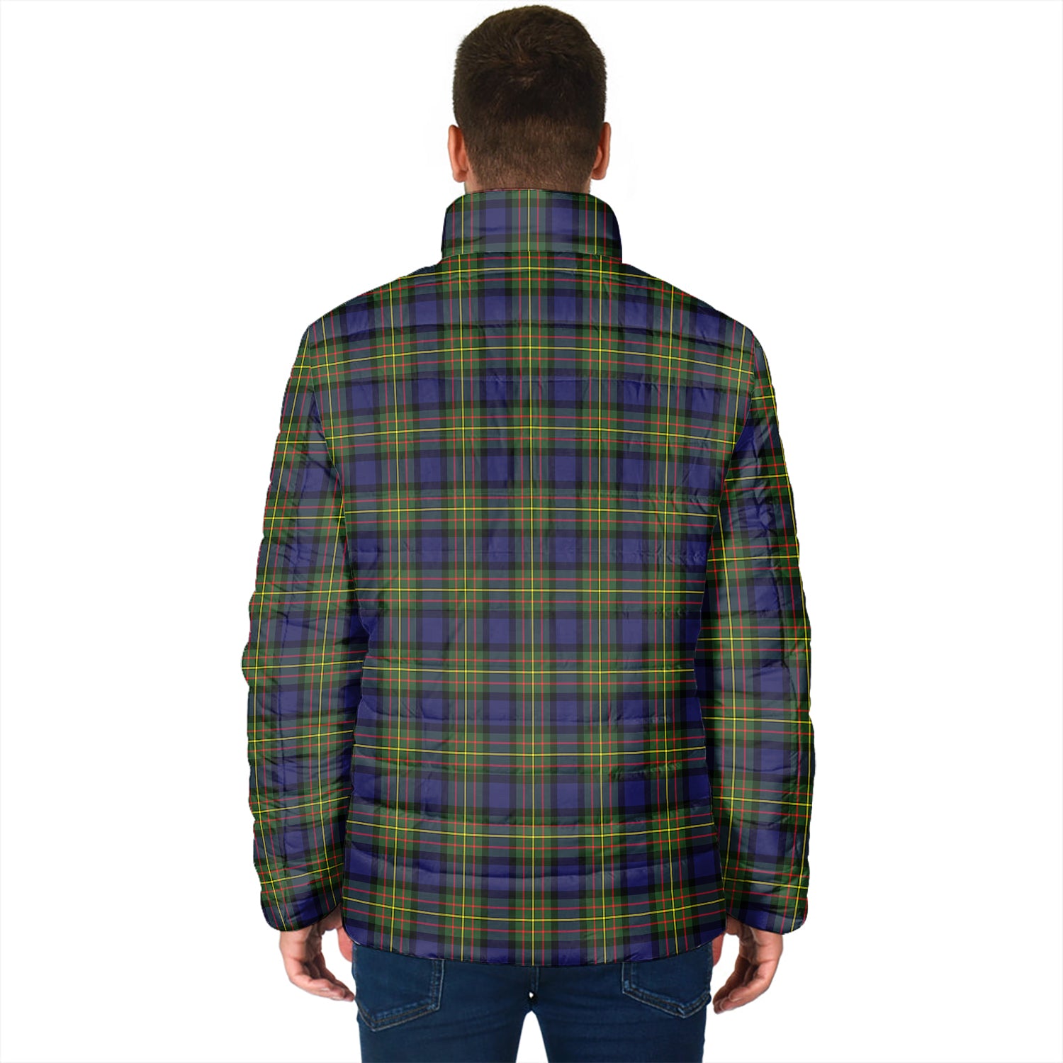 MacLaren Modern Tartan Padded Jacket with Family Crest - Tartan Vibes Clothing