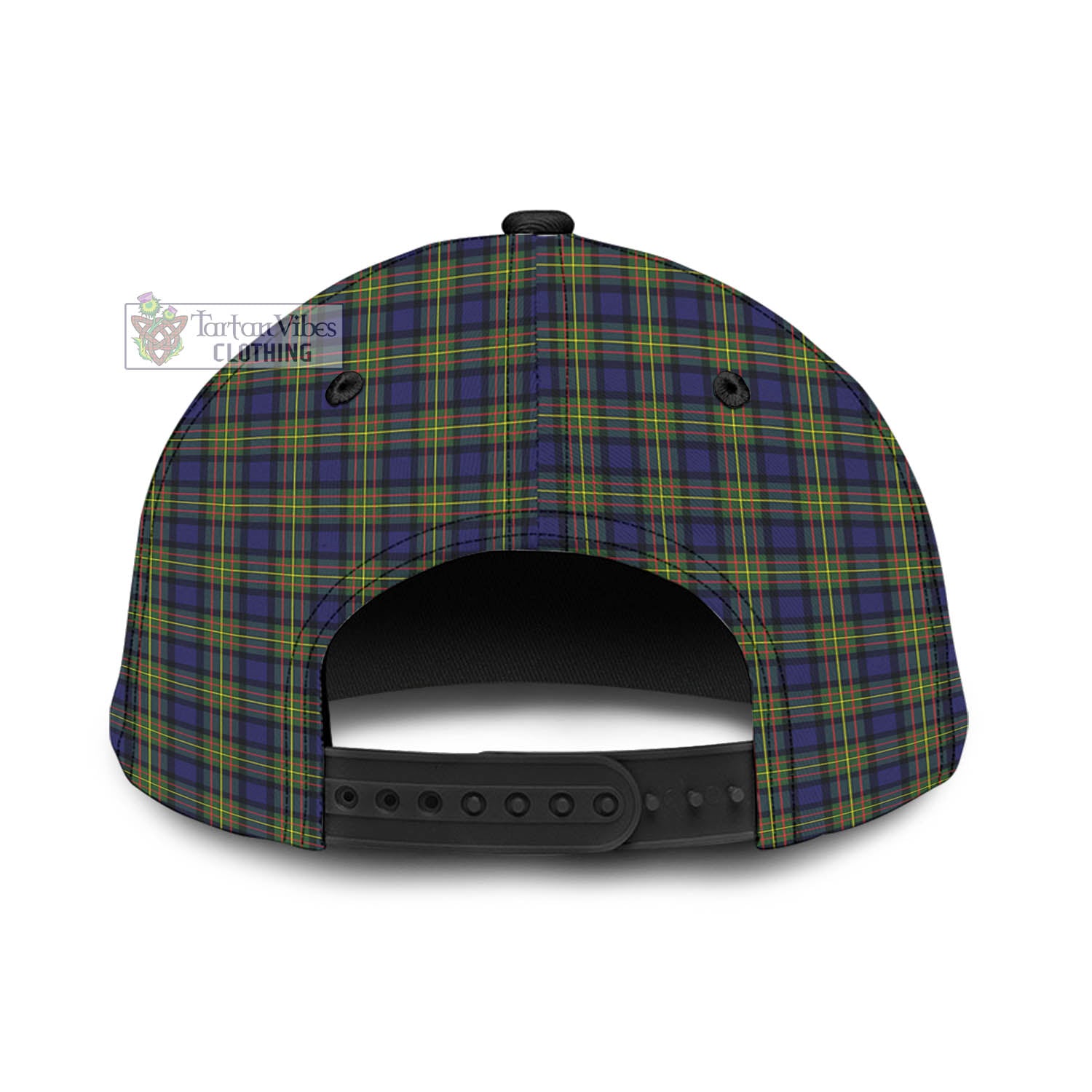 Tartan Vibes Clothing MacLaren Modern Tartan Classic Cap with Family Crest In Me Style