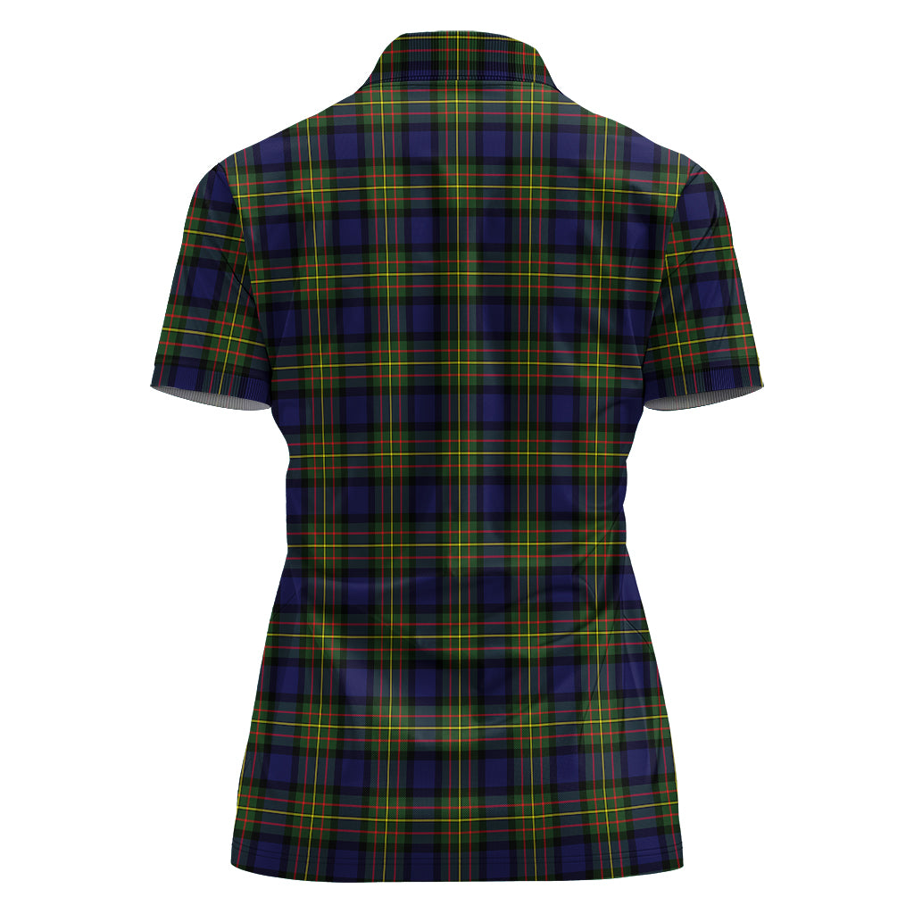 maclaren-modern-tartan-polo-shirt-with-family-crest-for-women