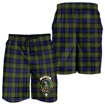 MacLaren Modern Tartan Mens Shorts with Family Crest