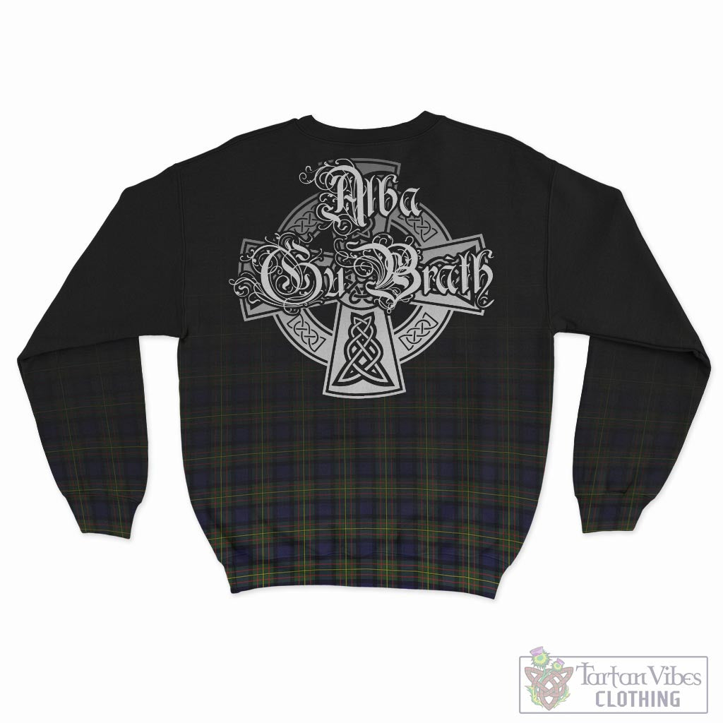 Tartan Vibes Clothing MacLaren Modern Tartan Sweatshirt Featuring Alba Gu Brath Family Crest Celtic Inspired