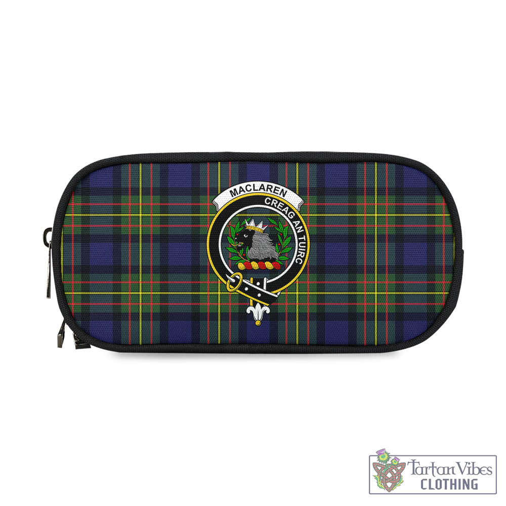 Tartan Vibes Clothing MacLaren Modern Tartan Pen and Pencil Case with Family Crest