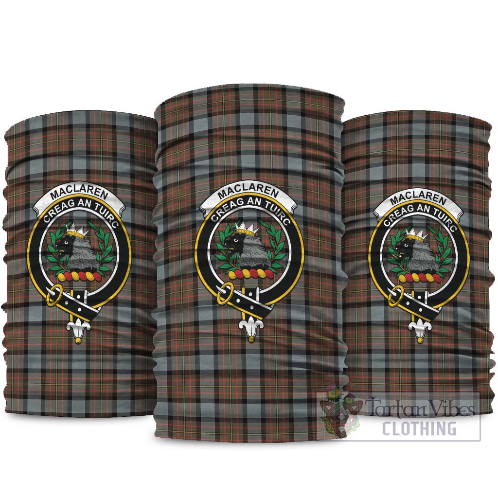 MacLaren Weathered Tartan Neck Gaiters, Tartan Bandanas, Tartan Head Band with Family Crest