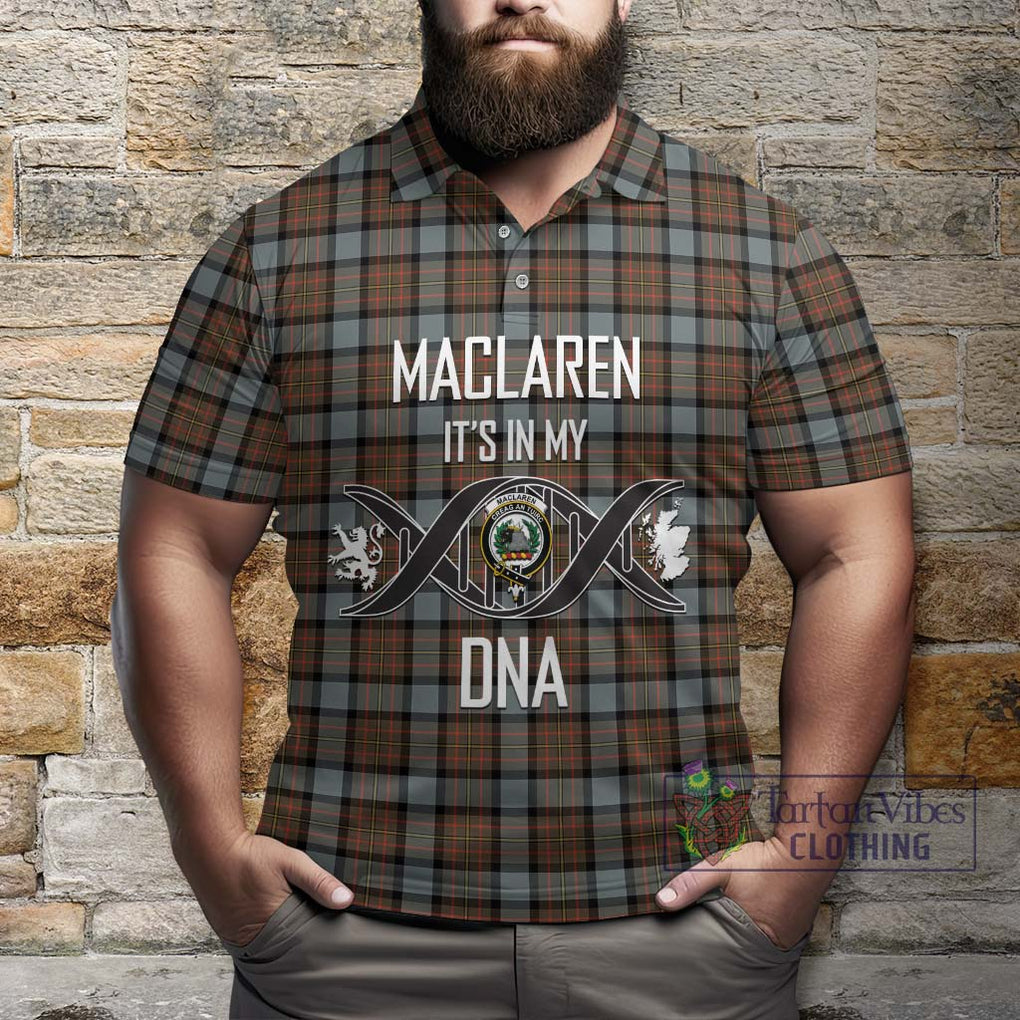 MacLaren Weathered Tartan Polo Shirt with Family Crest DNA In Me Style Kid - Tartanvibesclothing Shop