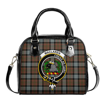 MacLaren Weathered Tartan Shoulder Handbags with Family Crest