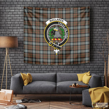 MacLaren Weathered Tartan Tapestry Wall Hanging and Home Decor for Room with Family Crest