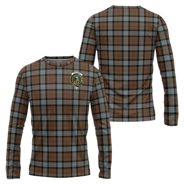 MacLaren Weathered Tartan Long Sleeve T-Shirt with Family Crest