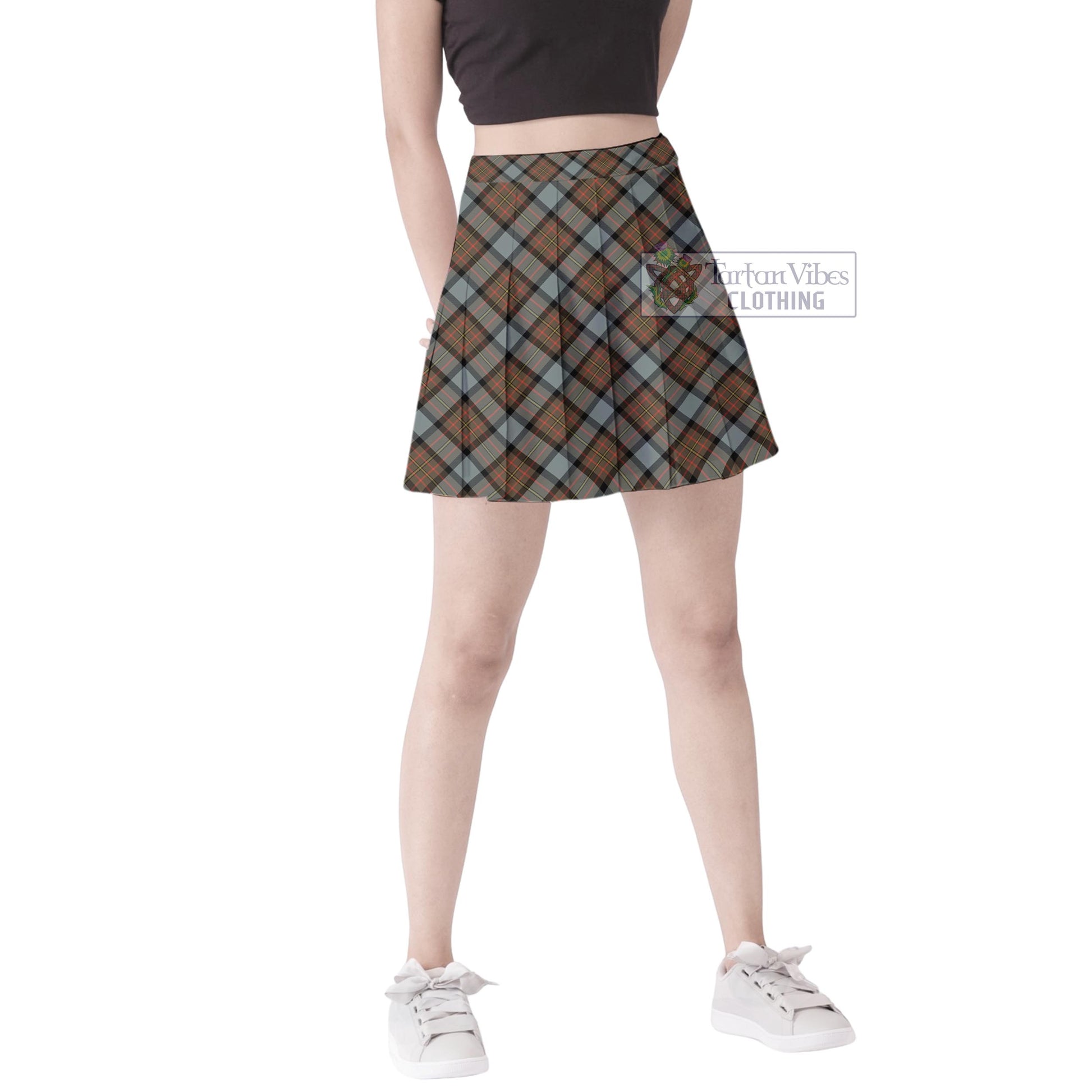 Tartan Vibes Clothing MacLaren Weathered Tartan Women's Plated Mini Skirt