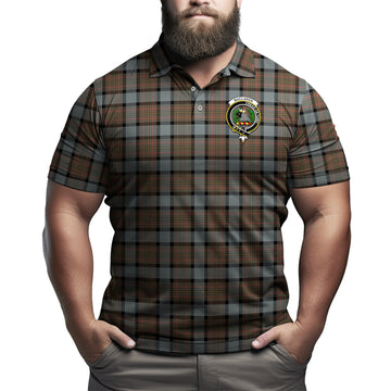 MacLaren Weathered Tartan Men's Polo Shirt with Family Crest