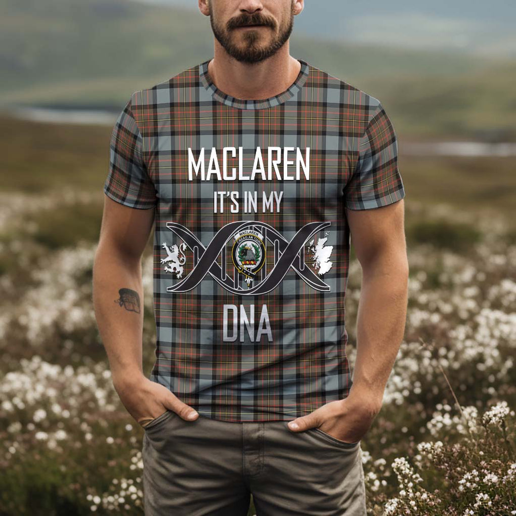 MacLaren Weathered Tartan T-Shirt with Family Crest DNA In Me Style Kid's Shirt - Tartan Vibes Clothing