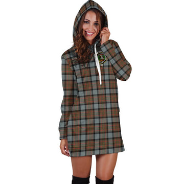 MacLaren Weathered Tartan Hoodie Dress with Family Crest