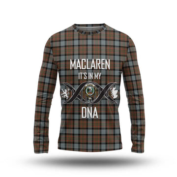 MacLaren Weathered Tartan Long Sleeve T-Shirt with Family Crest DNA In Me Style