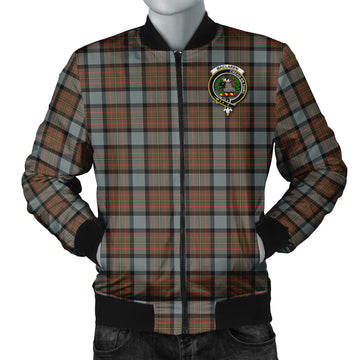 MacLaren Weathered Tartan Bomber Jacket with Family Crest