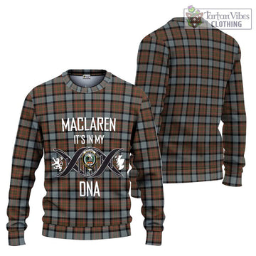 MacLaren Weathered Tartan Ugly Sweater with Family Crest DNA In Me Style