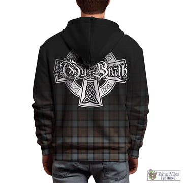 MacLaren Weathered Tartan Hoodie Featuring Alba Gu Brath Family Crest Celtic Inspired