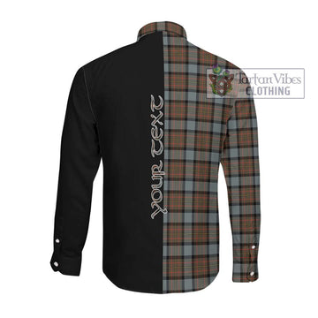 MacLaren Weathered Tartan Long Sleeve Button Shirt with Family Crest and Half Of Me Style