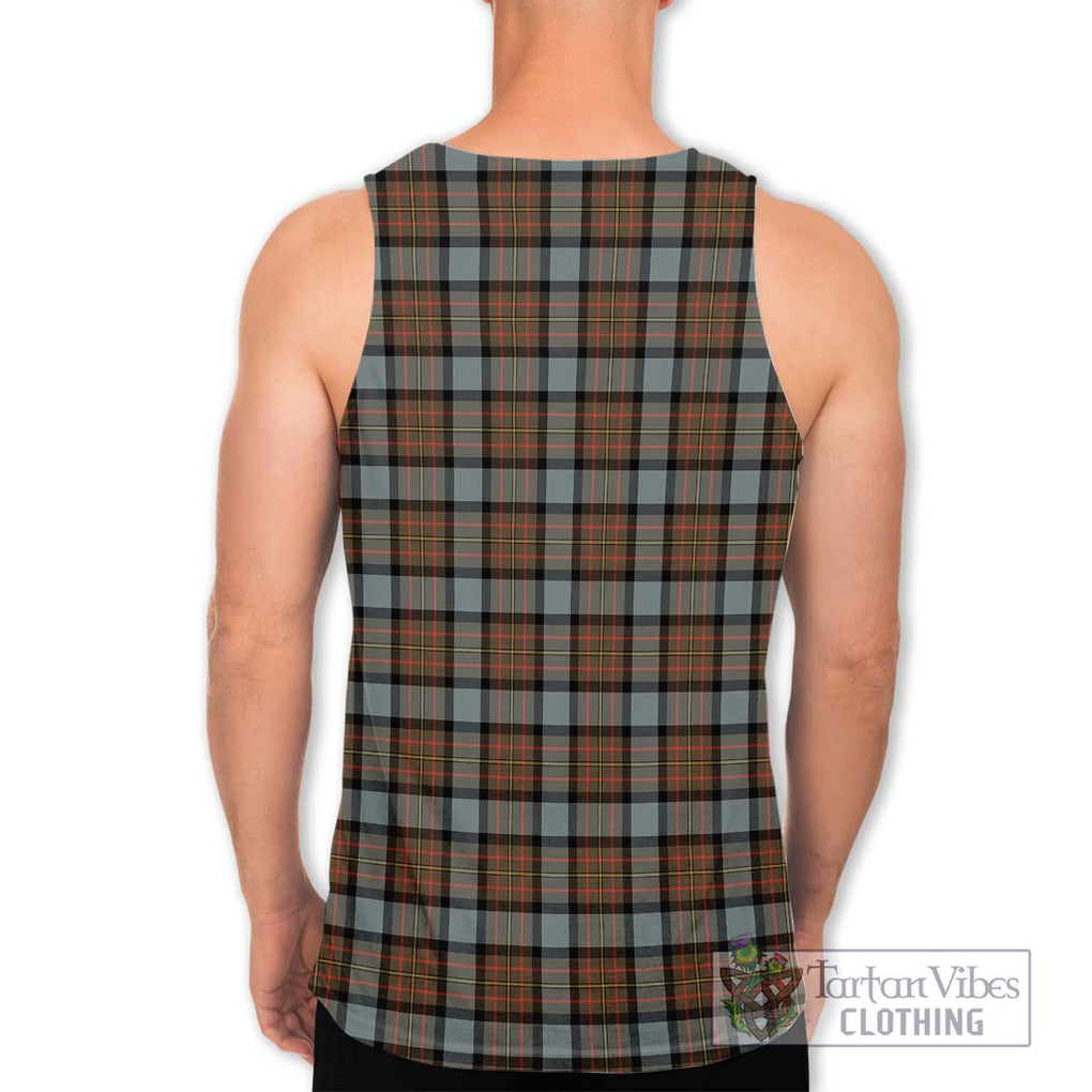 MacLaren Weathered Tartan Men's Tank Top with Family Crest DNA In Me Style - Tartanvibesclothing Shop