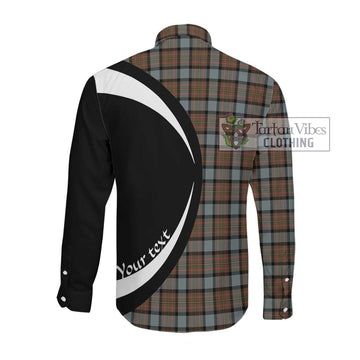 MacLaren Weathered Tartan Long Sleeve Button Up with Family Crest Circle Style