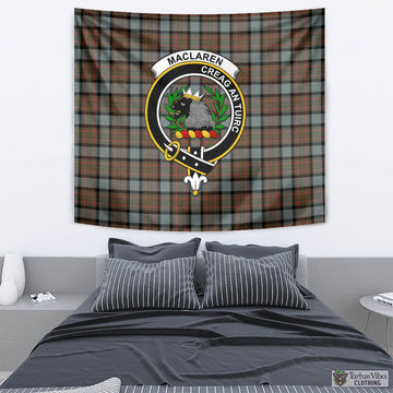 MacLaren Weathered Tartan Tapestry Wall Hanging and Home Decor for Room with Family Crest