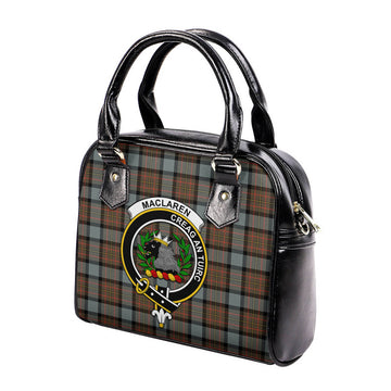 MacLaren Weathered Tartan Shoulder Handbags with Family Crest