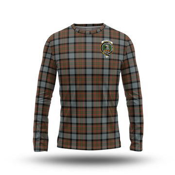 MacLaren Weathered Tartan Long Sleeve T-Shirt with Family Crest