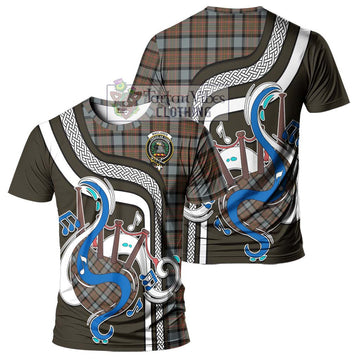 MacLaren Weathered Tartan T-Shirt with Epic Bagpipe Style