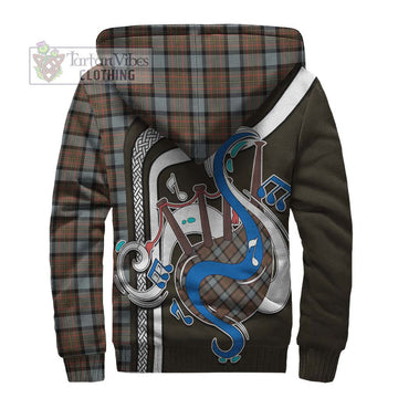 MacLaren Weathered Tartan Sherpa Hoodie with Epic Bagpipe Style