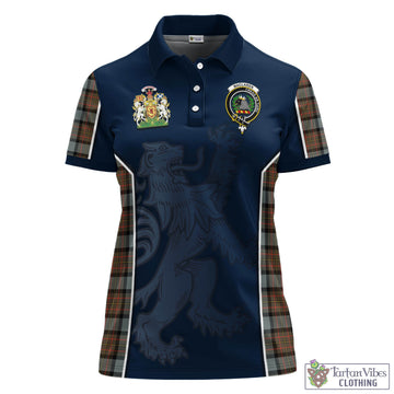 MacLaren Weathered Tartan Women's Polo Shirt with Family Crest and Lion Rampant Vibes Sport Style