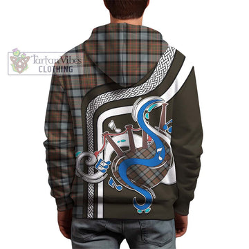 MacLaren Weathered Tartan Hoodie with Epic Bagpipe Style