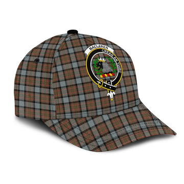 MacLaren Weathered Tartan Classic Cap with Family Crest