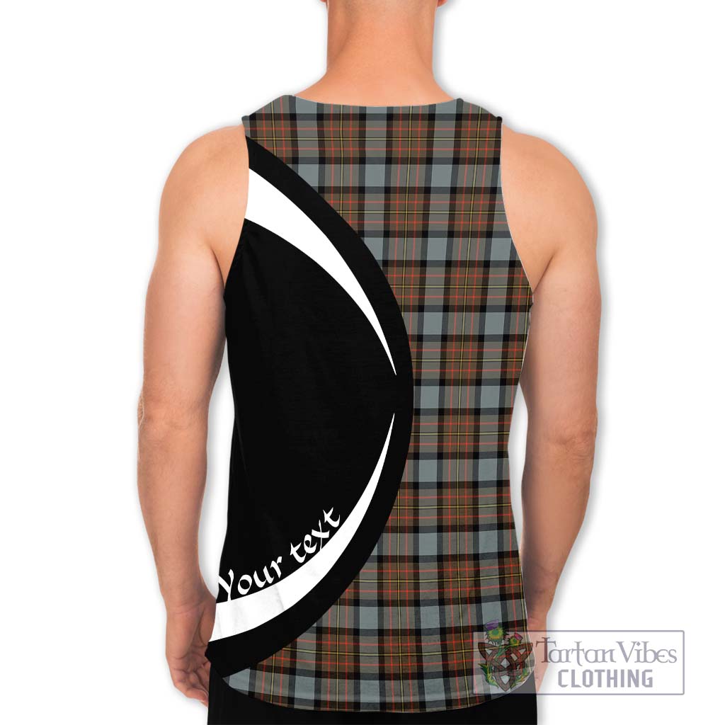 MacLaren Weathered Tartan Men's Tank Top with Family Crest Circle Style - Tartan Vibes Clothing