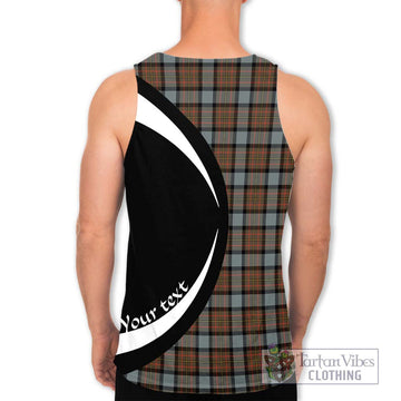 MacLaren Weathered Tartan Men's Tank Top with Family Crest Circle Style