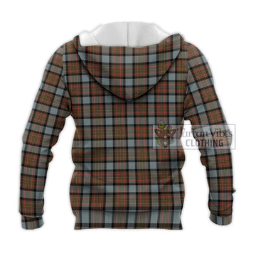 MacLaren Weathered Tartan Knitted Hoodie with Family Crest DNA In Me Style