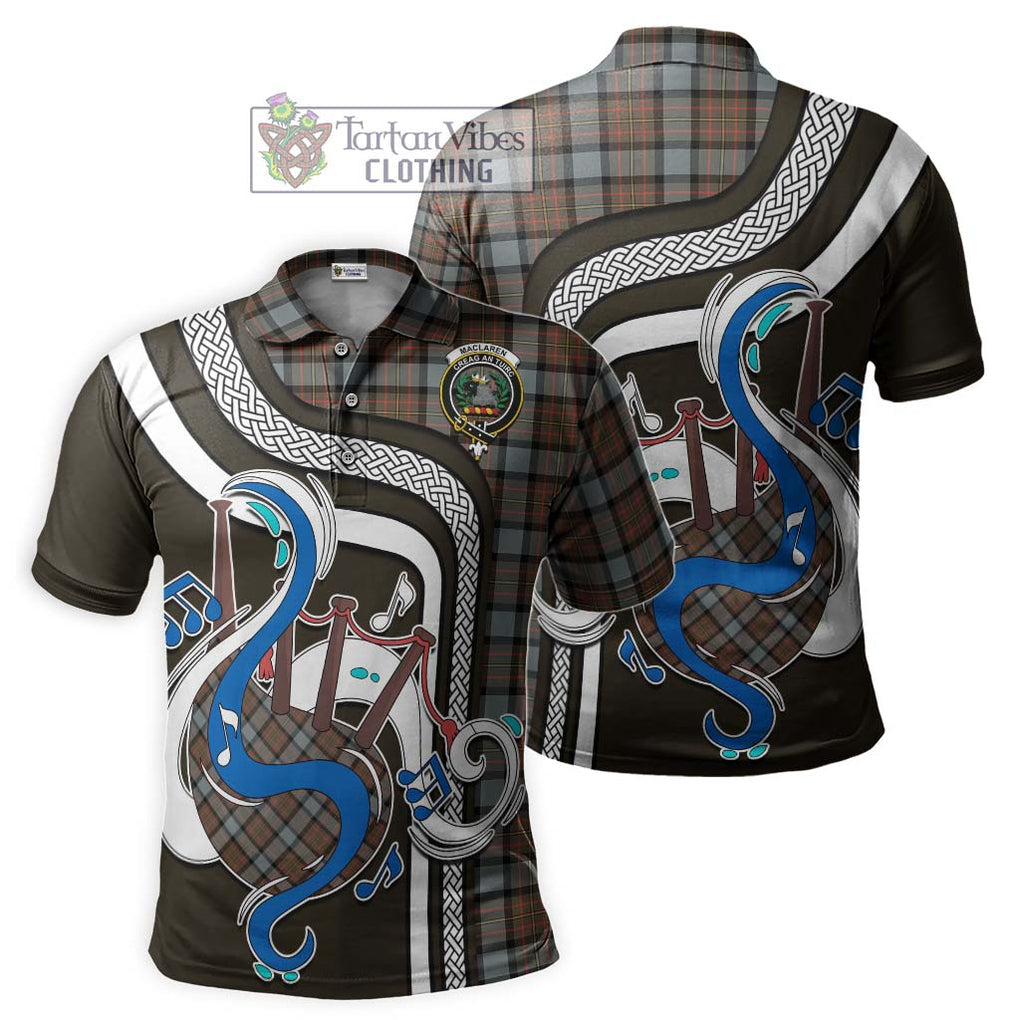 Tartan Vibes Clothing MacLaren Weathered Tartan Polo Shirt with Epic Bagpipe Style