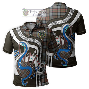 MacLaren Weathered Tartan Polo Shirt with Epic Bagpipe Style