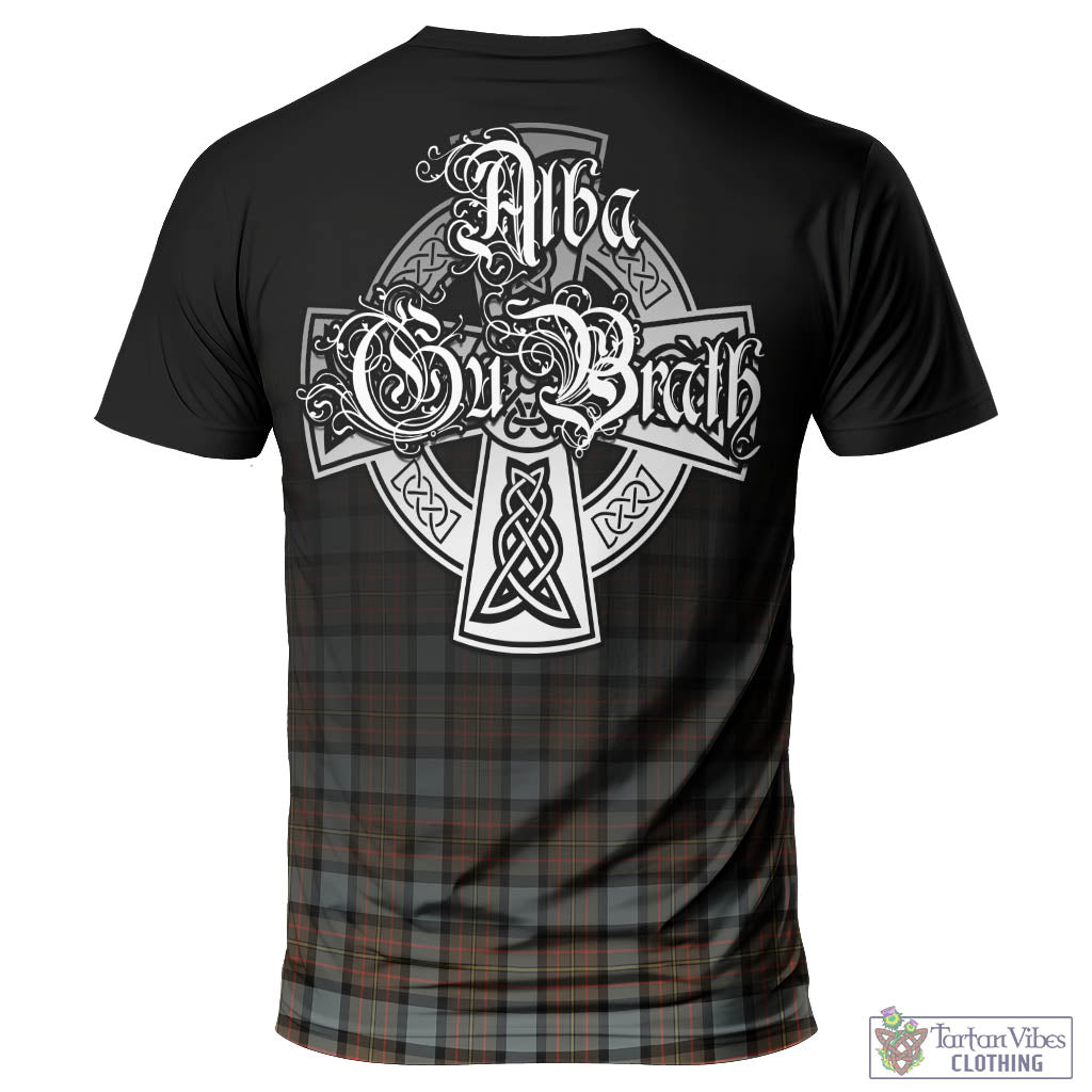 Tartan Vibes Clothing MacLaren Weathered Tartan T-Shirt Featuring Alba Gu Brath Family Crest Celtic Inspired