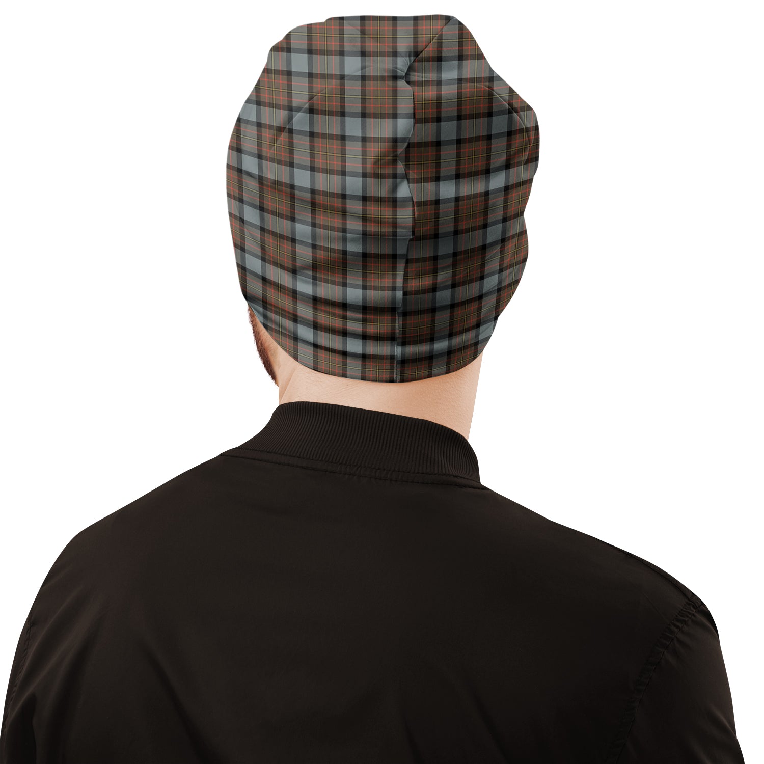 MacLaren Weathered Tartan Beanies Hat with Family Crest - Tartan Vibes Clothing