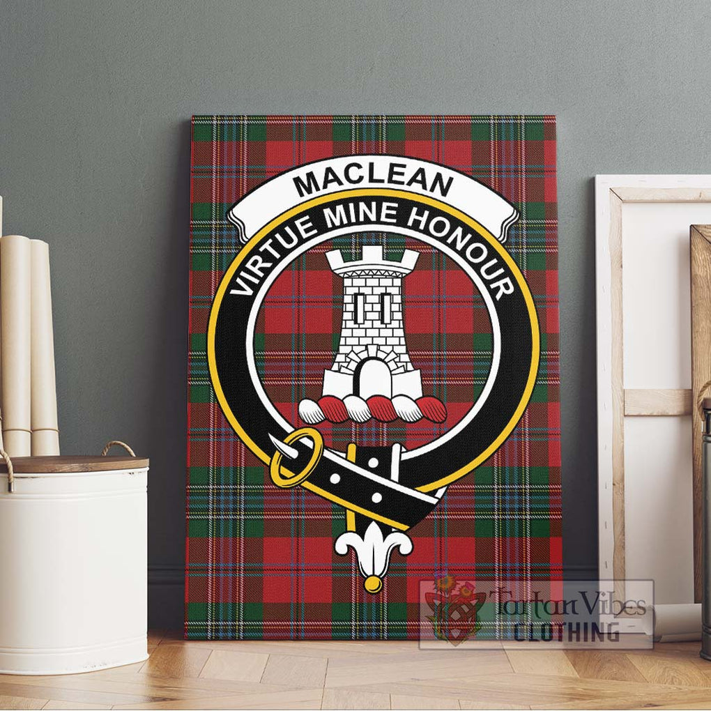 MacLean (McLean) Tartan Canvas Print Wall Art with Family Crest Without Frame - Tartan Vibes Clothing