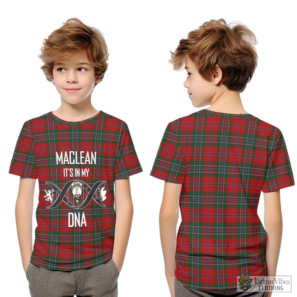 MacLean (McLean) Tartan Kid T-Shirt with Family Crest DNA In Me Style Youth XL Size14 - Tartanvibesclothing Shop