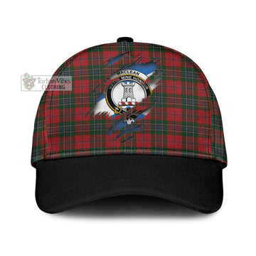 MacLean (McLean) Tartan Classic Cap with Family Crest In Me Style