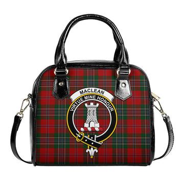 MacLean (McLean) Tartan Shoulder Handbags with Family Crest