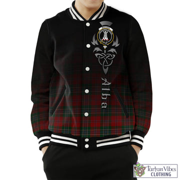 MacLean (McLean) Tartan Baseball Jacket Featuring Alba Gu Brath Family Crest Celtic Inspired