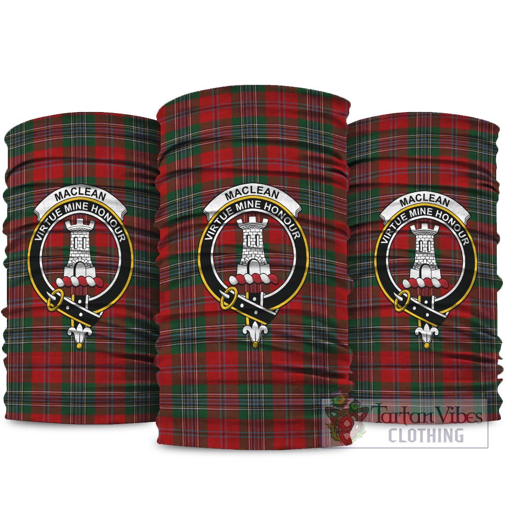 MacLean Tartan Neck Gaiters, Tartan Bandanas, Tartan Head Band with Family Crest