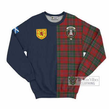 MacLean (McLean) Tartan Sweatshirt Alba with Scottish Lion Royal Arm Half Style