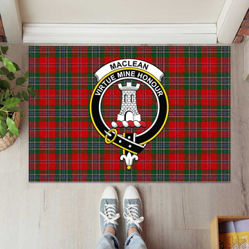 MacLean (McLean) Tartan Door Mat with Family Crest