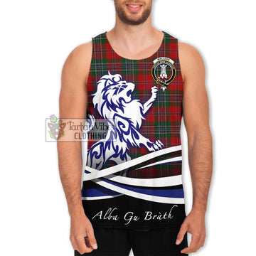 MacLean (McLean) Tartan Men's Tank Top with Alba Gu Brath Regal Lion Emblem