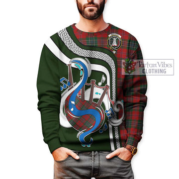 MacLean (McLean) Tartan Sweatshirt with Epic Bagpipe Style