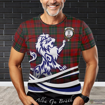 MacLean (McLean) Tartan T-Shirt with Alba Gu Brath Regal Lion Emblem